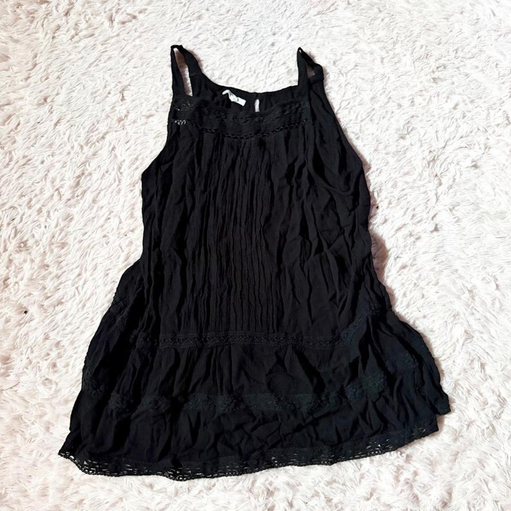 Whimsygoth Flowy Witchy Grunge Dark Fairy Ruffle Tank Womens XL Zodiac Edgy